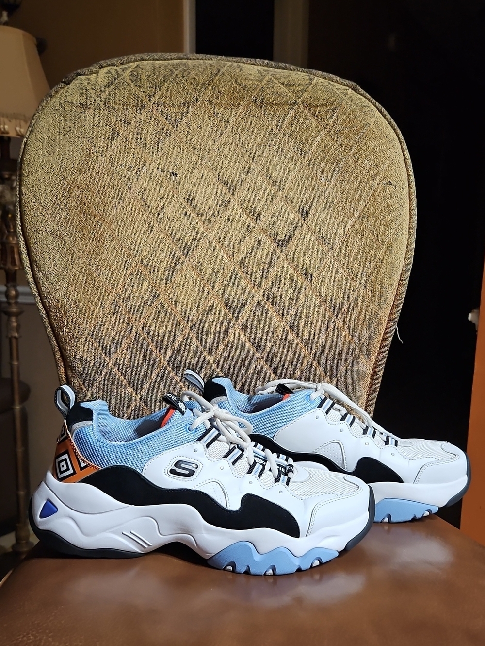 Skechers X One Piece D'Lites 3.0 Jinbe Lace Up Sneakers Walking Running Shoes
